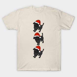 Christmas Santa Dogs Line Dancing T-Shirt